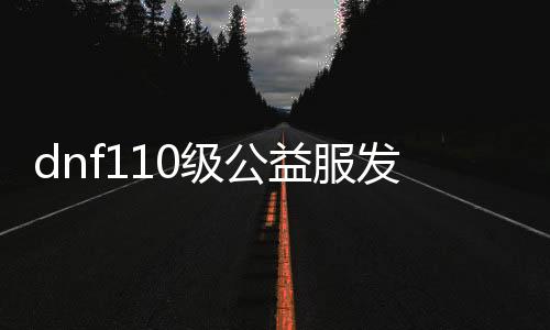 dnf110级公益服发布网（dnf公益服发布网哪个职业厉害）